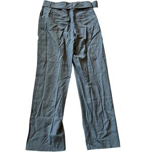 A New Day Women's Gray High-Rise Relaxed Fit Belted Trousers - Size 8 - NWT